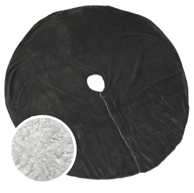 Unique Living - Treeskirt Coby 110cm Ø dark grey - Kerstboomkleed