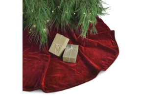 Unique Living - Treeskirt Kelsey 120Øcm red - Kerstboomkleed
