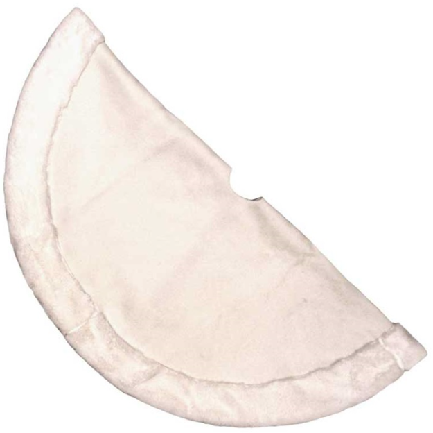 Unique Living - White Christmas treeskirt 90cm Ø white - Kerstboomkleed