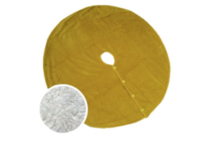 Unique Living - Treeskirt Coby 110cm Ø curry - Kerstboomkleed