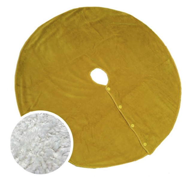 Unique Living - Treeskirt Coby 110cm Ø curry - Kerstboomkleed