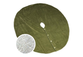 Unique Living - Treeskirt Coby 110cm Ø avocado green - Kerstboomkleed