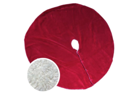 Unique Living - Treeskirt Coby 110cm Ø red - Kerstboomkleed