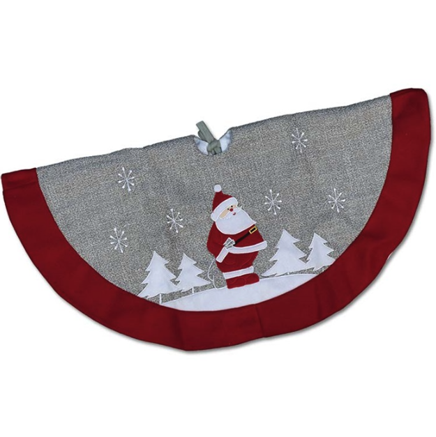 Unique Living - Treeskirt Santa Party 90cm Ø - Kerstboomkleed