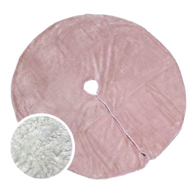 Unique Living - Treeskirt Coby 110cm Ø old pink - Kerstboomkleed