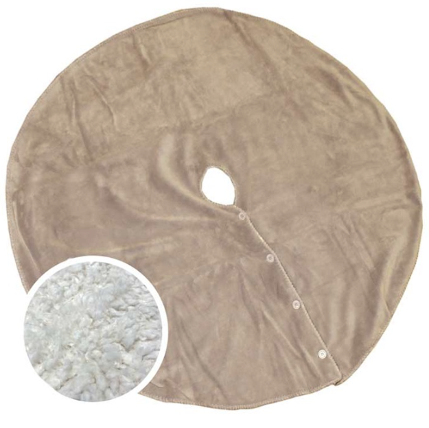 Unique Living - Treeskirt Coby 110cm Ø stone - Kerstboomkleed