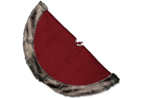 Unique Living - Cosy Christmas treeskirt 90cm Ø red - Kerstboomkleed