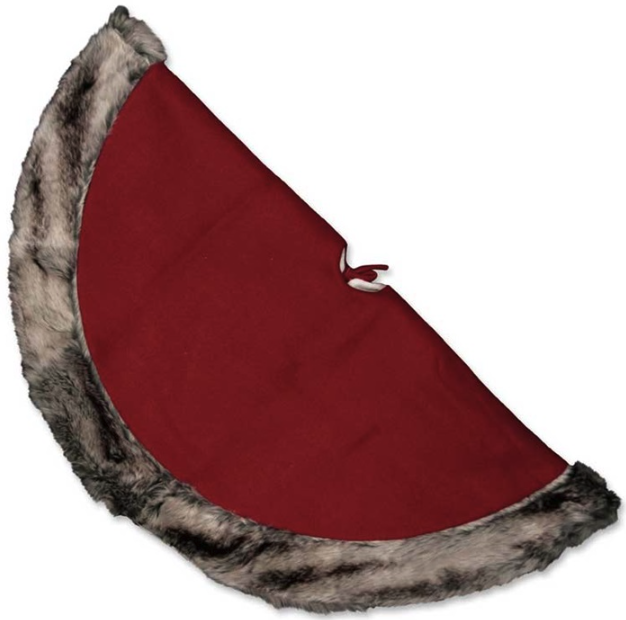 Unique Living - Cosy Christmas treeskirt 90cm Ø red - Kerstboomkleed