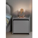 LUCEVI - Kiddy Kindernachtkastje- Hout - Grijs - 40x36x41cm