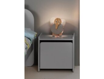 LUCEVI - Kiddy Kindernachtkastje- Hout - Grijs - 40x36x41cm