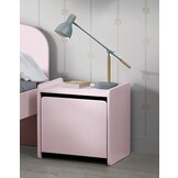 LUCEVI - Kiddy Kindernachtkastje- Hout - Roze - 40x36x41cm
