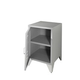 LUCEVI - Bronxx KindernachtkastjeMat - Metaal - Grijs - 40x40x60.5 cm