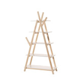 LUCEVI - Kinderkamer Kiddy Boekenkast - Hout - Wit - 90x34x168.7 cm