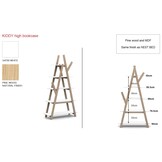 LUCEVI - Kinderkamer Kiddy Boekenkast - Hout - Wit - 90x34x168.7 cm