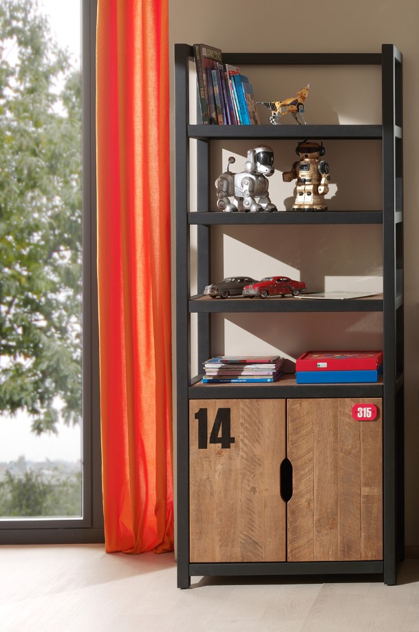 LUCEVI - Boekenkast Serie Alex - 80x40x200 CM