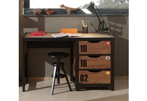 LUCEVI - Alex Bureau - Hout - Beige - 130x60x75cm