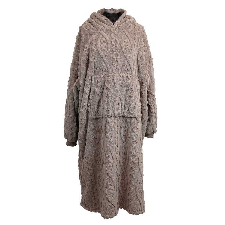 Unique Living - Hoodie Pleun Taupe -78x120cm