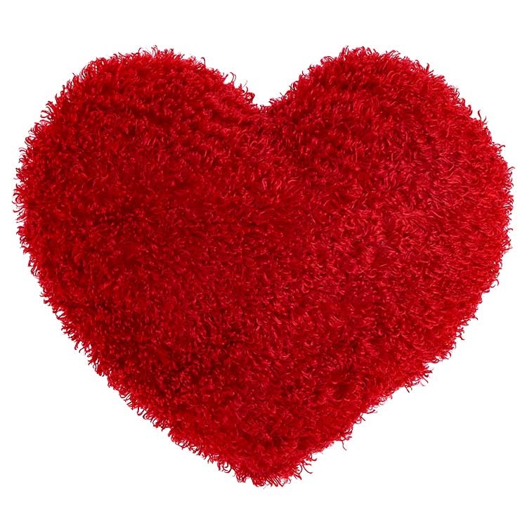 Unique Living - Sierkussen Love hart Red -45x45cm