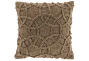 Unique Living - Sierkussen Everon Taupe -45x45cm