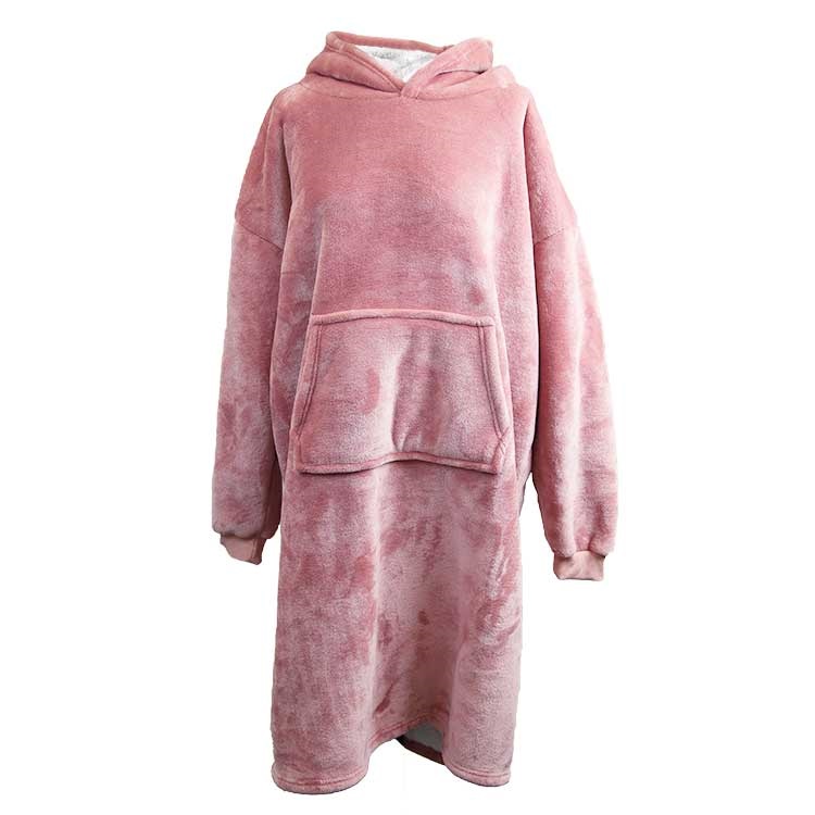 Unique Living - Hoodie Oversized old Pink -70x110cm