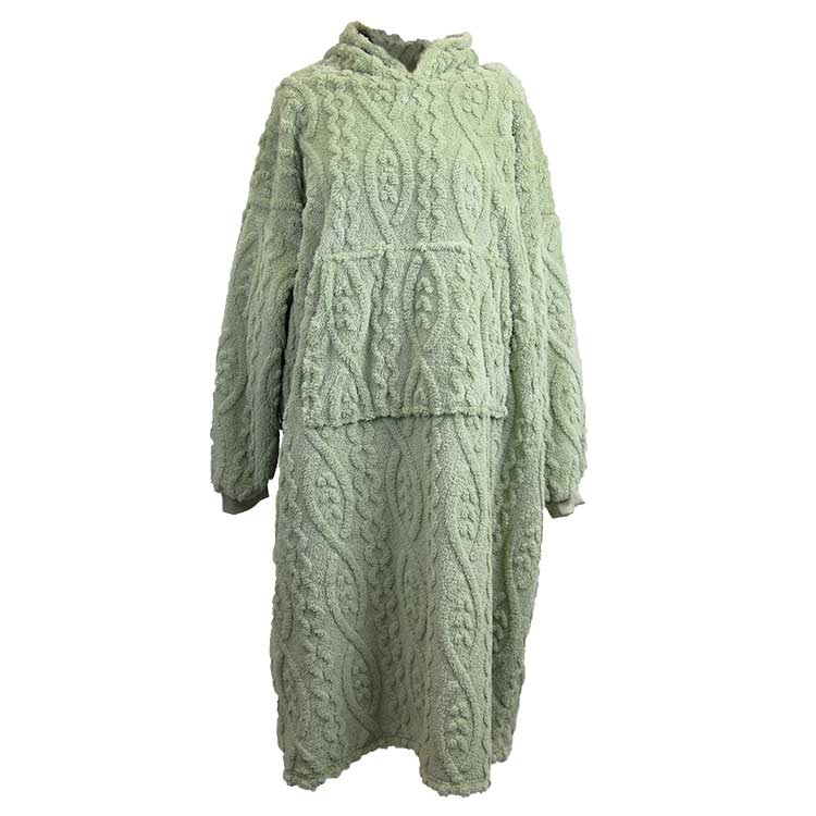 Unique Living - Hoodie Pleun Tea Green -78x120cm