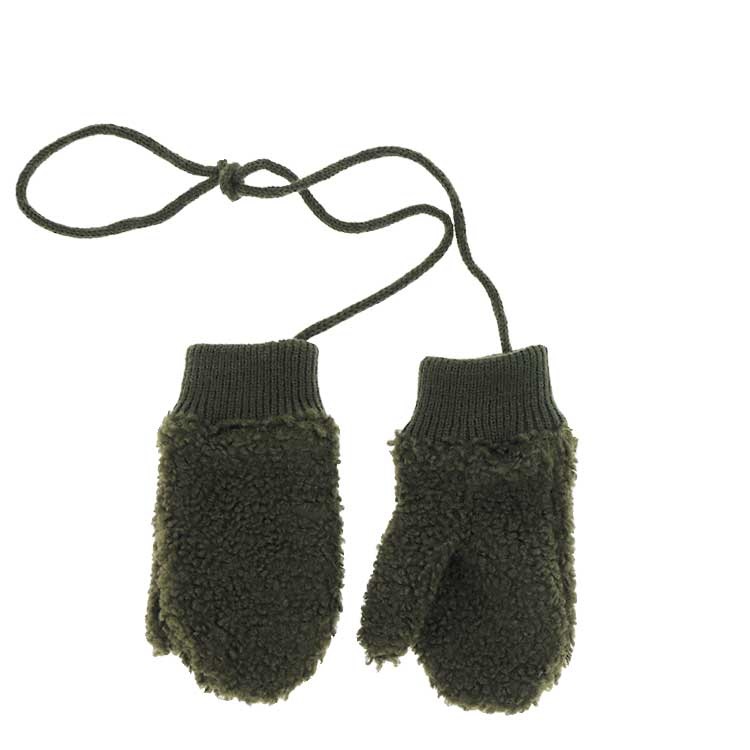 Unique Living - Handschoen Teddy Winter Green -18x9cm