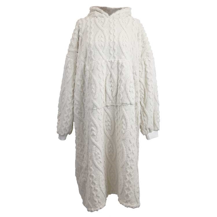 Unique Living - Hoodie Pleun Dove White -78x120cm