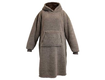 Unique Living - Hoodie Teddy Taupe -70x110cm