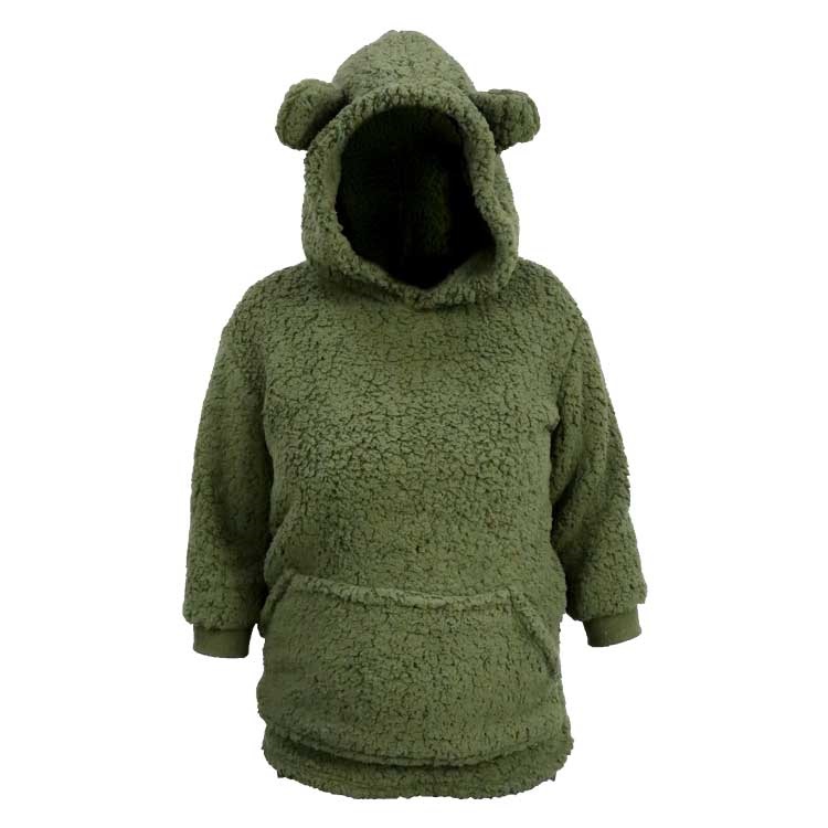 Unique Living - Hoodie kids Pippa Winter Green -50x70cm