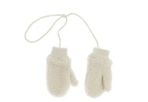 Unique Living - Handschoen Teddy Dove White -18x9cm