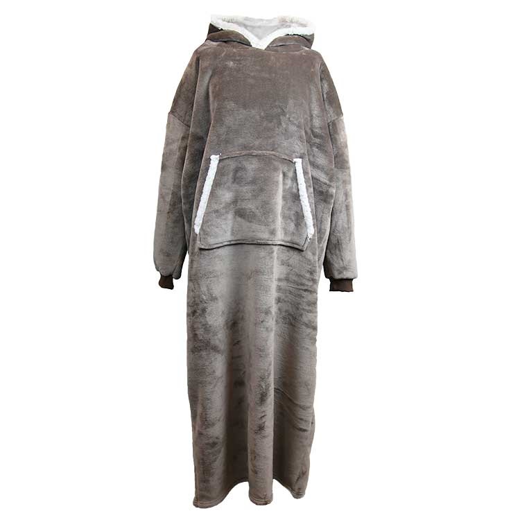 Unique Living - Hoodie Oversized Taupe -75x150cm