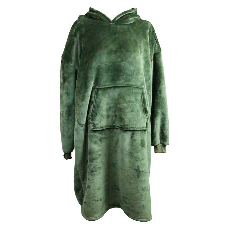 Unique Living - Hoodie Oversized Winter Green -70x110cm