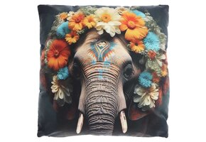 Unique Living - Sierkussen Winter tropical Dessin 3 -45x45cm