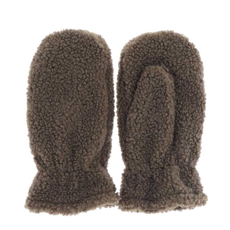 Unique Living - Handschoen Teddy Taupe -23x11cm