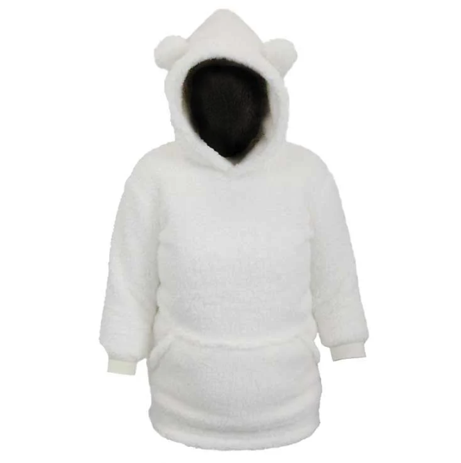 Unique Living - Hoodie kids Pippa Dove White -50x70cm