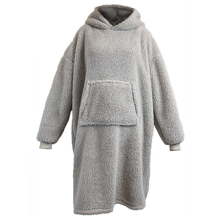 Unique Living - Hoodie Teddy Chateau Grey -70x110cm