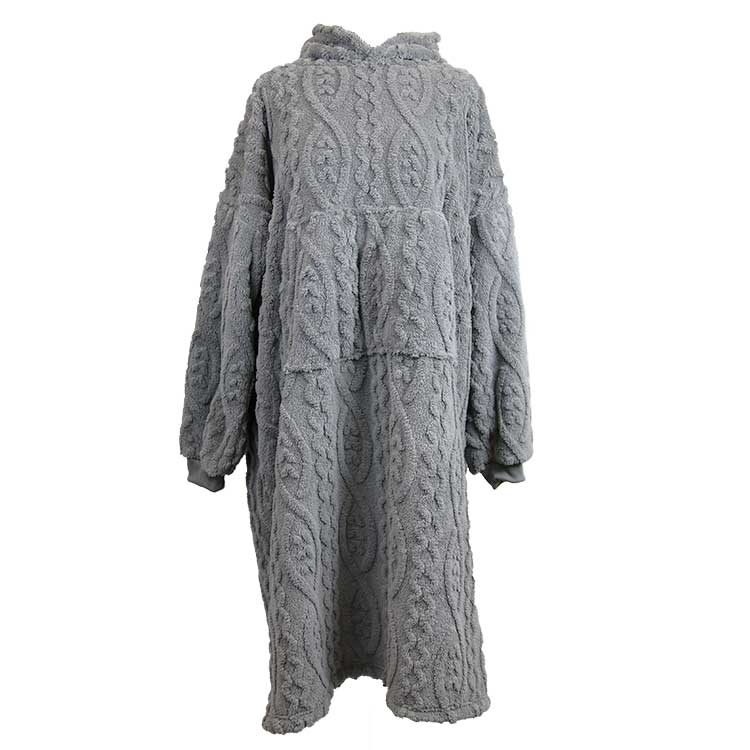 Unique Living - Hoodie Pleun Dark Grey -78x120cm