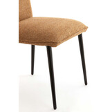 Light & Living - Eetkamerstoel VADENI - Set van 2 - 58x48x85cm - Geel