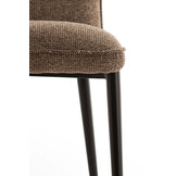 Light & Living - Eetkamerstoel VADENI - 58x48x85cm - Bruin - Set van 2