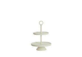 Light & Living - Etagere LUTEK - Ø24x37cm - Wit