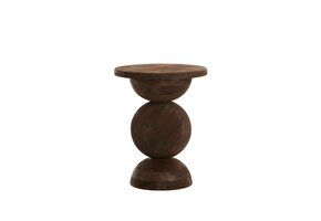 Light & Living - Bijzettafel MIRTO - Ø40x50cm - Bruin