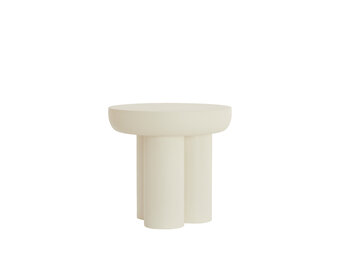 Light & Living - Bijzettafel MIZUHO - Ø50x47cm - Wit