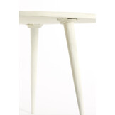 Light & Living - Bijzettafel BABINA - Ø59x41cm - Wit
