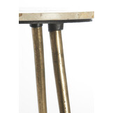 Light & Living - Bijzettafel ZECA - Ø48x53cm - Grijs - Set van 2