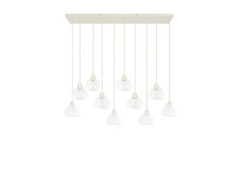 Light & Living - Hanglamp BISHO - 120x19x14cm - Wit