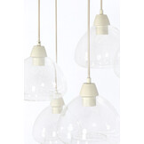 Light & Living - Hanglamp BISHO - 120x19x14cm - Wit