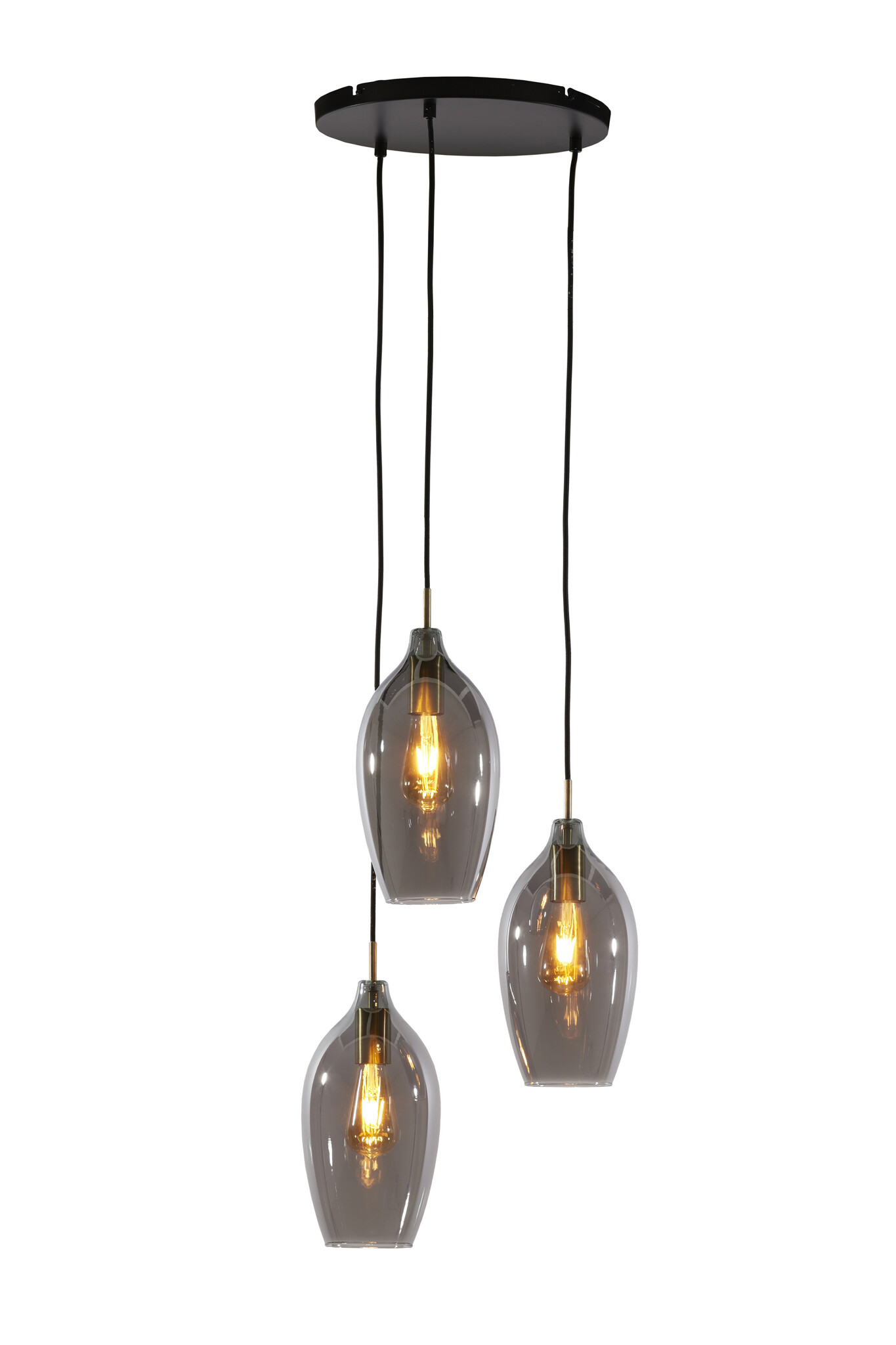 Light & Living - Hanglamp LUKARO - Ø35x32cm - Grijs