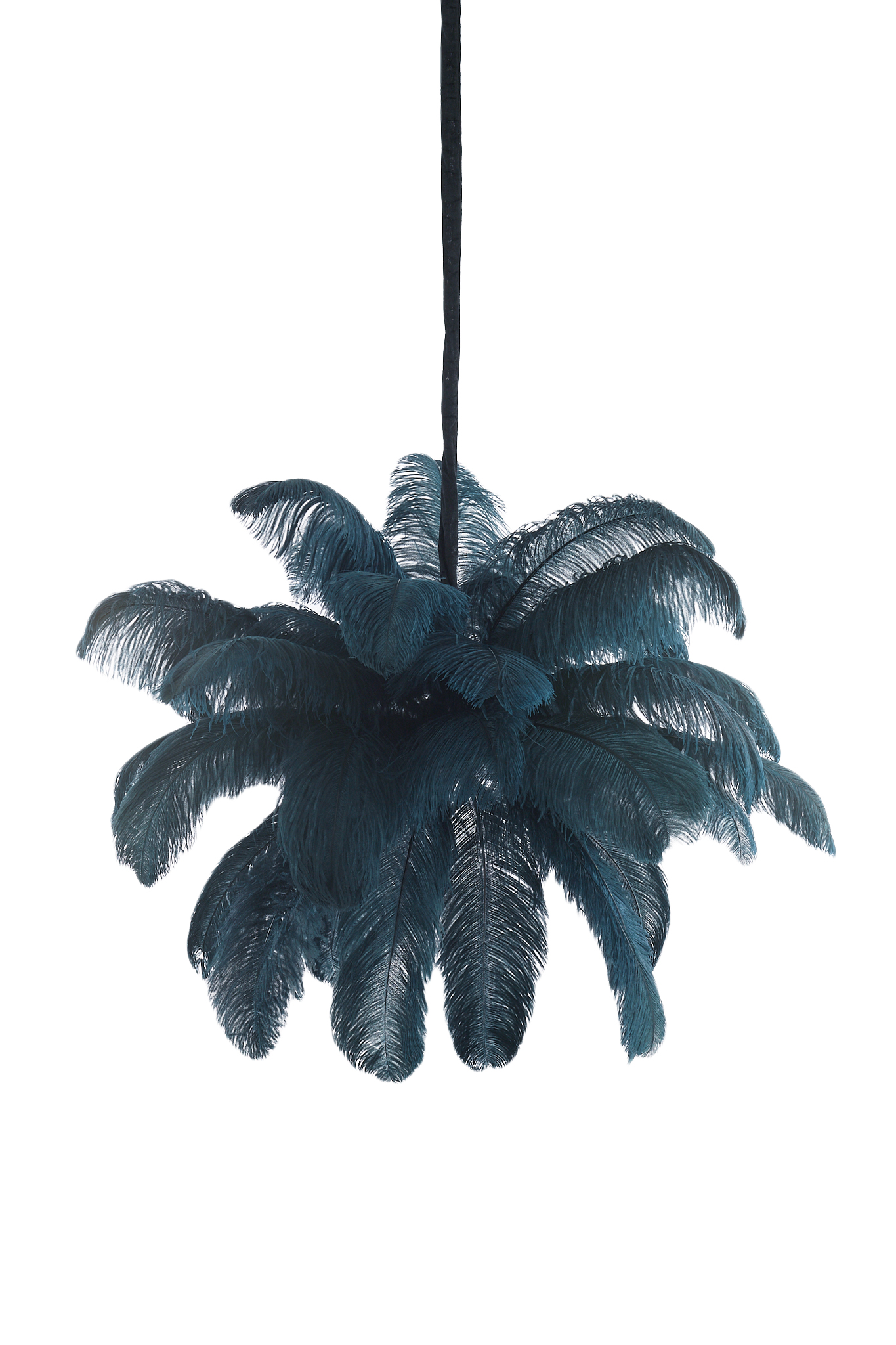 Light & Living - Hanglamp FEATHER - Ø80x80cm - Blauw
