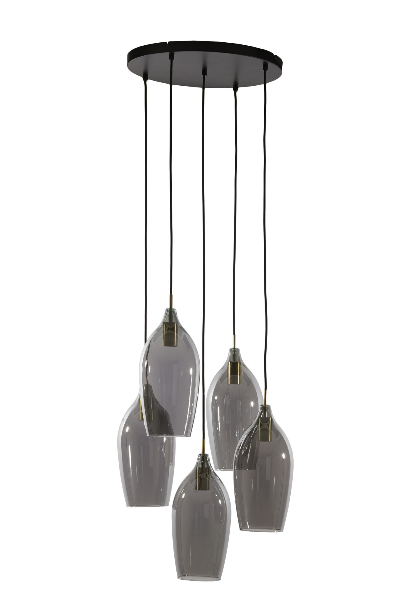 Light & Living - Hanglamp LUKARO - Ø45x36cm - Grijs