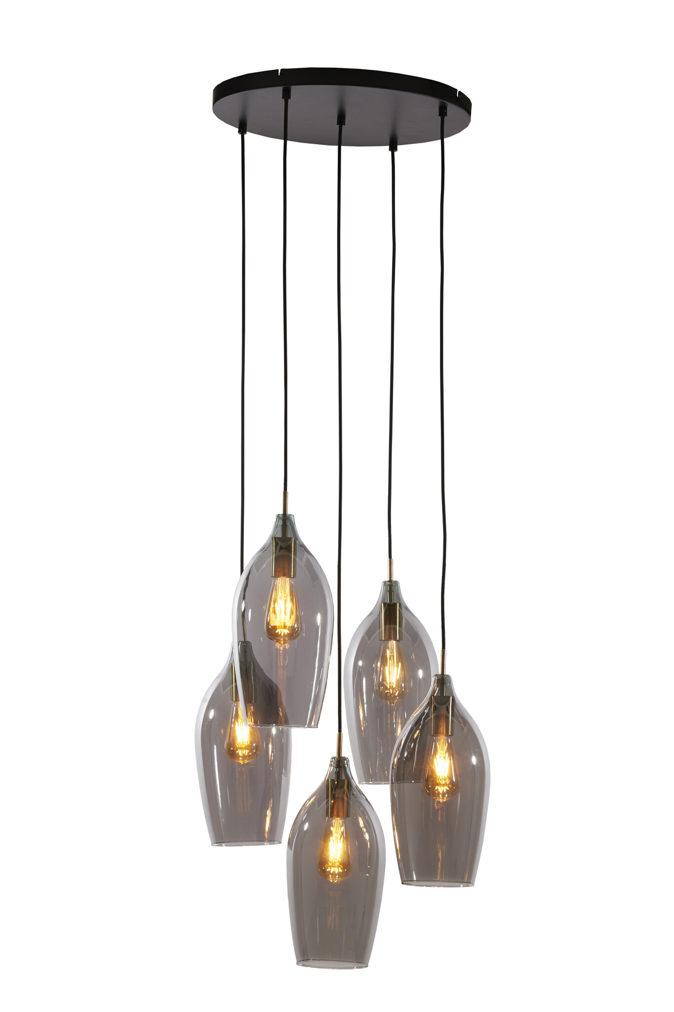 Light & Living - Hanglamp LUKARO - Ø45x36cm - Grijs